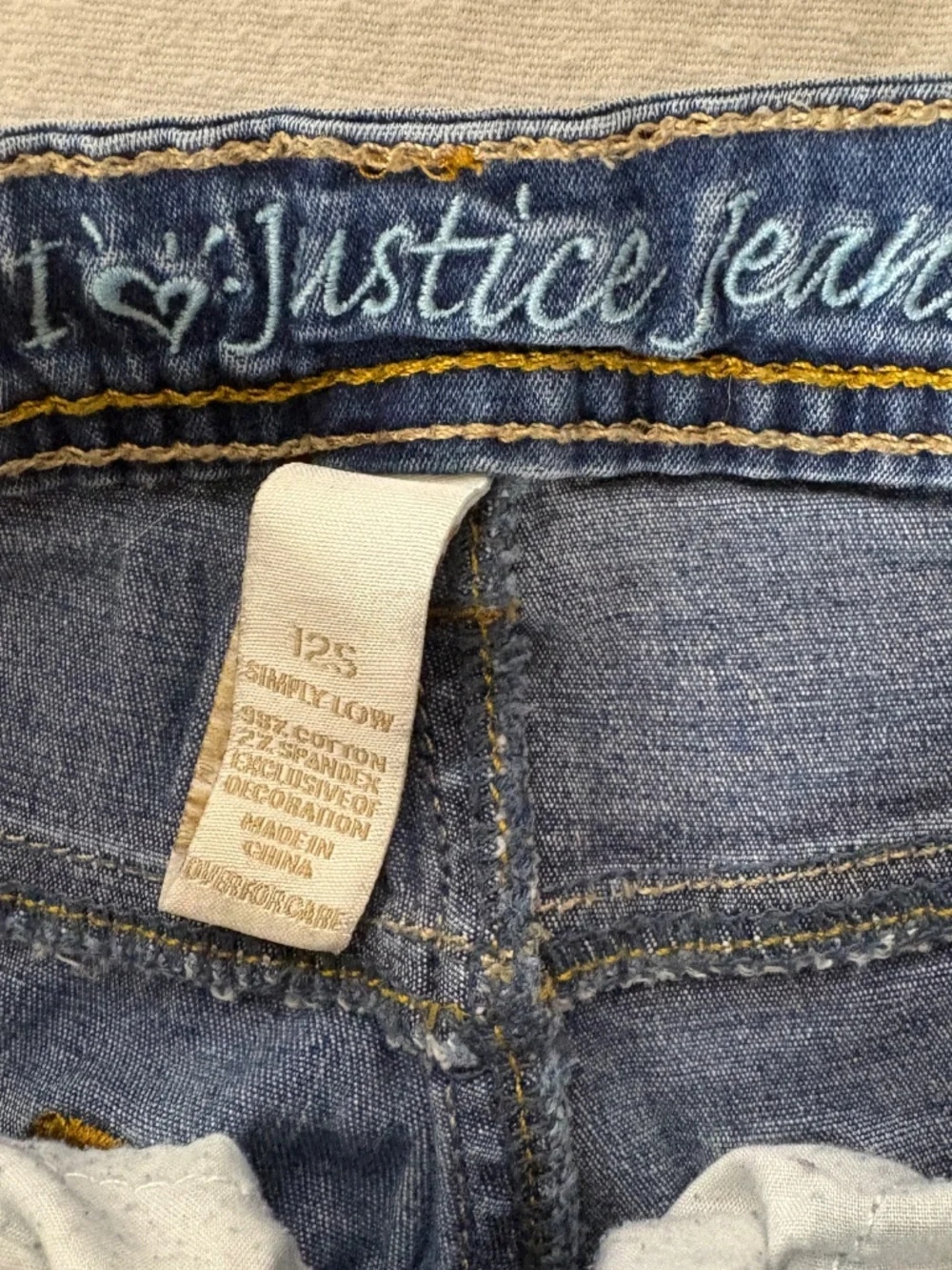 Justice jeans simply